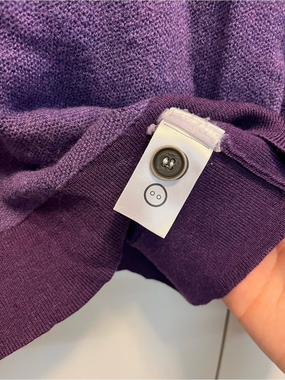 UNTUCKit Purple Merino Wool Sweater - Picture 4 of 5